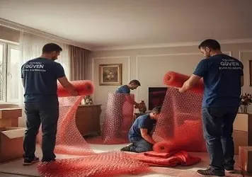 Kırmızı Pıt Pıt Ambalaj ile Paketleme